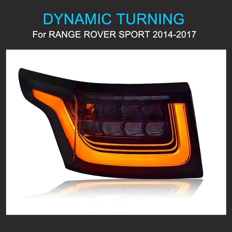 1 Pair LED Tail Light Assembly for Range Rover Sport 2014-2017 Plug and Play