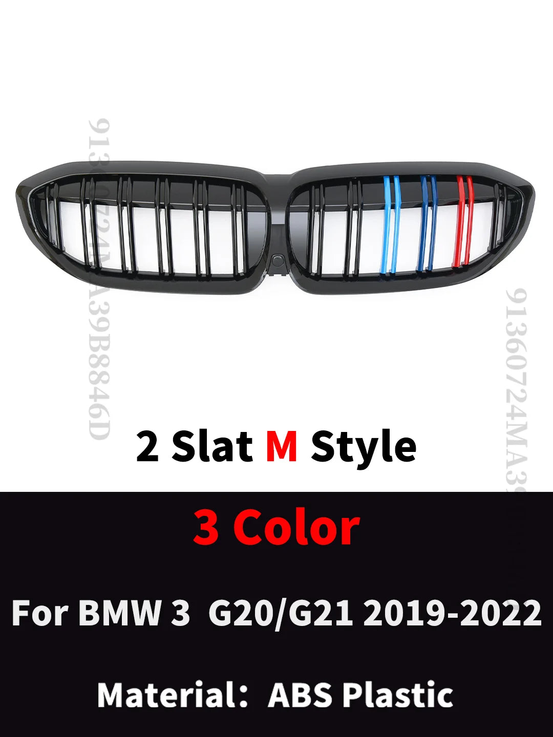 BMW G20 3-Series G20 G21 G28 2019-2020 Front Grill Black Diamond Meteor Style