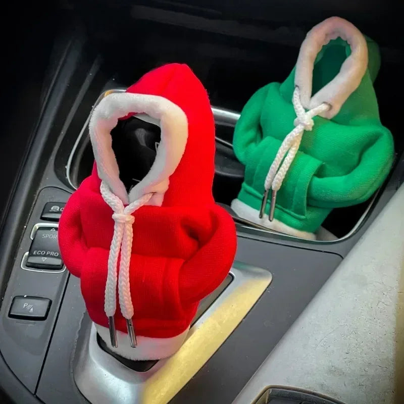 Fashion Hoodie Car Shift Knob Cover Manual Handle Gear Lever Decoration Hoodie