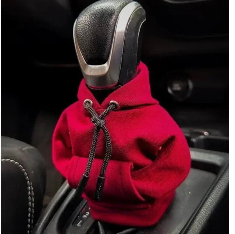 Fashion Hoodie Car Shift Knob Cover Manual Handle Gear Lever Decoration Hoodie