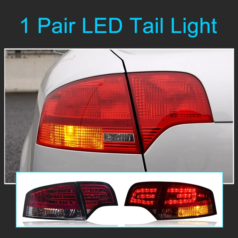 1 Pair LED Tail Light Assembly for AUDI A4 B7 2005-2008 LED Taillight