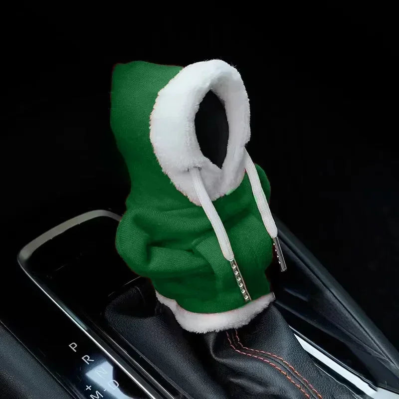 Fashion Hoodie Car Shift Knob Cover Manual Handle Gear Lever Decoration Hoodie