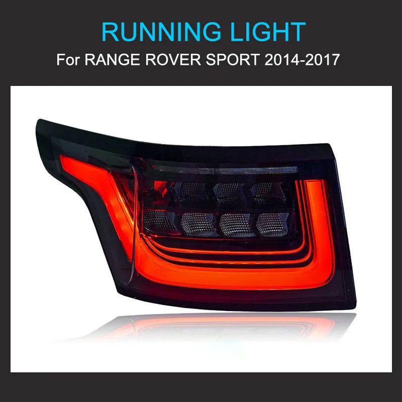 1 Pair LED Tail Light Assembly for Range Rover Sport 2014-2017 Plug and Play