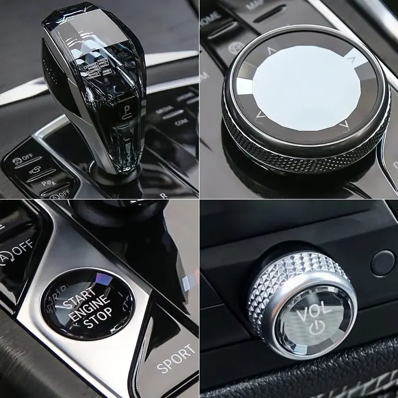 Crystal Gear Shift Knob for BMW 3 5 Series X3 X5 X6 F44 G20 G05 G06 G08 G30 6GT