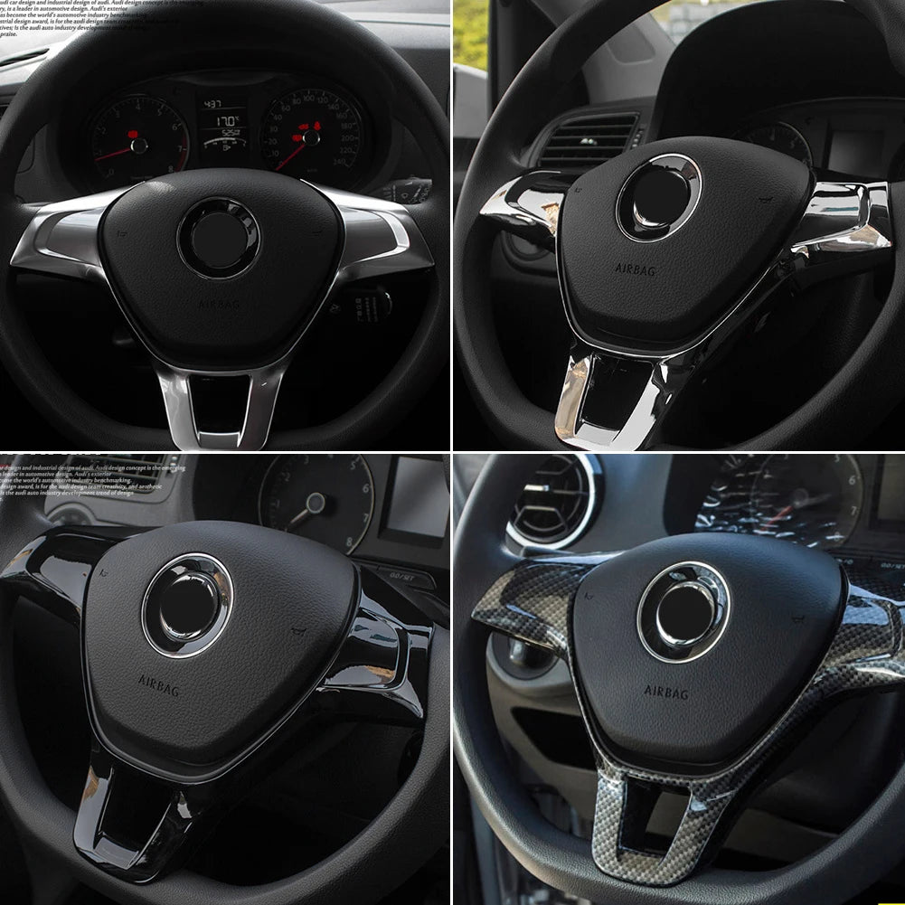 Car Steering Wheel Trim for Volkswagen VW Golf 7 GTI MK7 POLO 2015 Jetta MK6 2015 2016