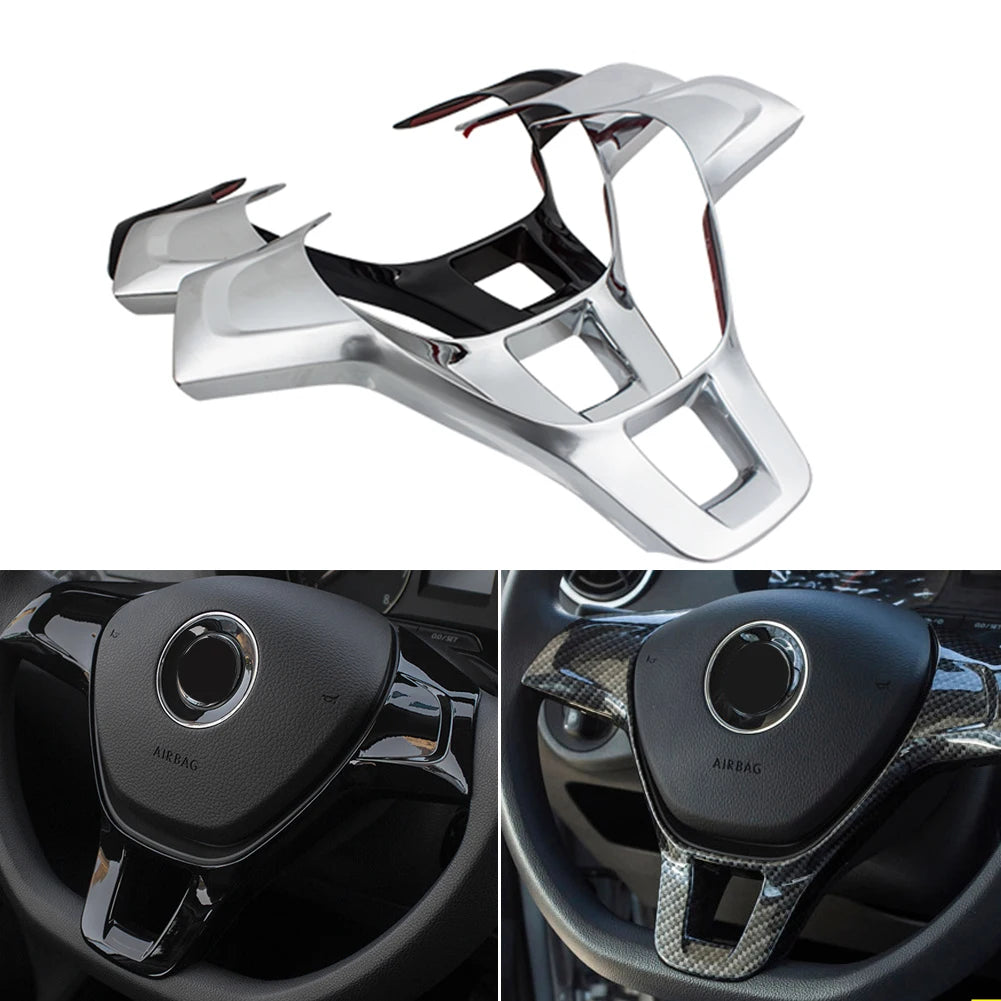 Car Steering Wheel Trim for Volkswagen VW Golf 7 GTI MK7 POLO 2015 Jetta MK6 2015 2016