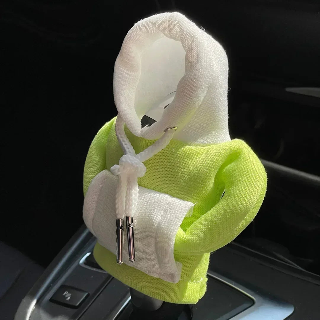 Fashion Hoodie Car Shift Knob Cover Manual Handle Gear Lever Decoration Hoodie