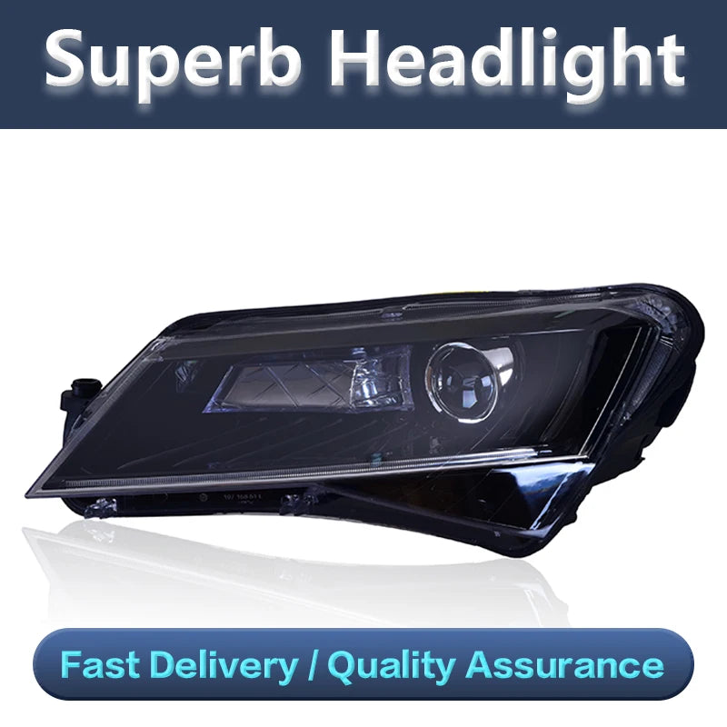 Head Lamp for Skoda Superb 2016 2017 2018 Dynamic Signal LED DRL