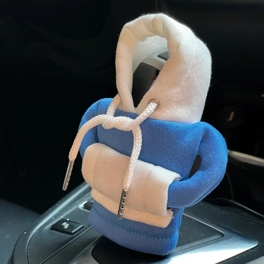 Fashion Hoodie Car Shift Knob Cover Manual Handle Gear Lever Decoration Hoodie