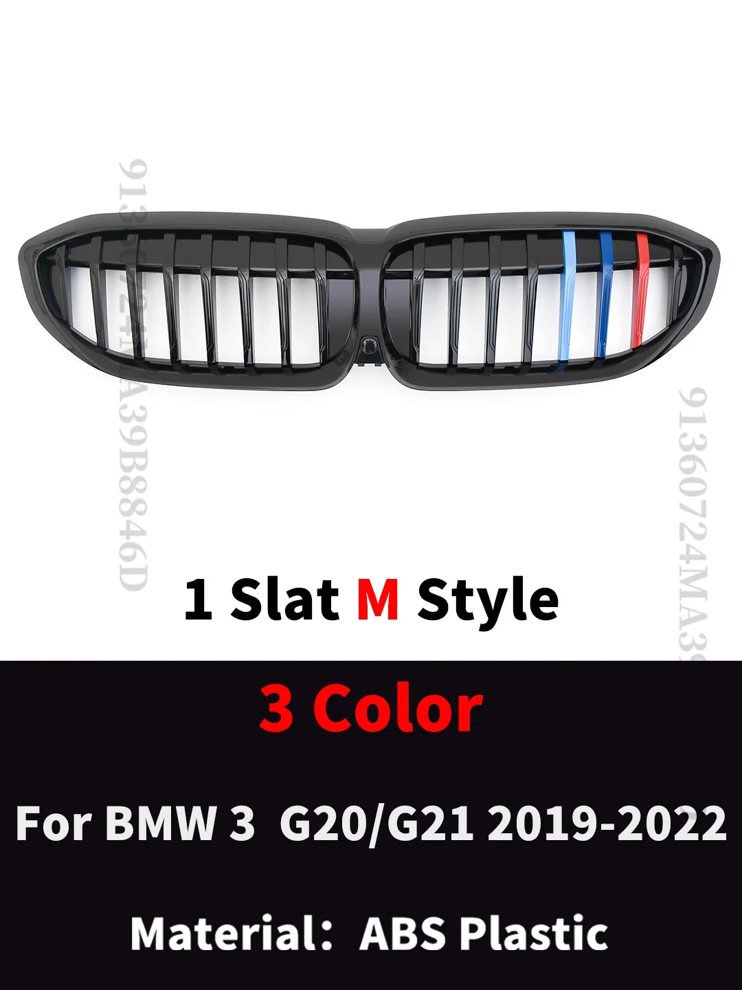 BMW G20 3-Series G20 G21 G28 2019-2020 Front Grill Black Diamond Meteor Style