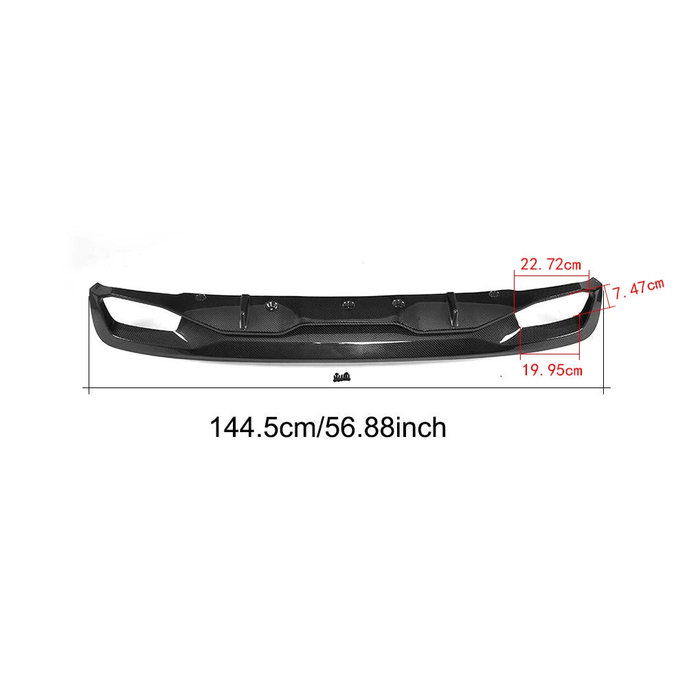 Rear Bumper Lip Diffuser Spoiler for BMW 5 Series G30 Standard Sedan 2017 2018